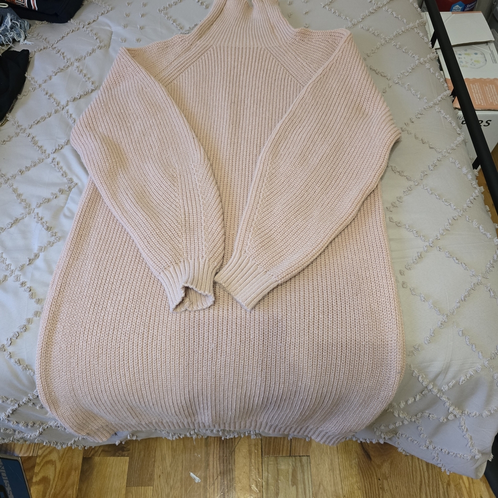 Women's Pink Sweater Dress